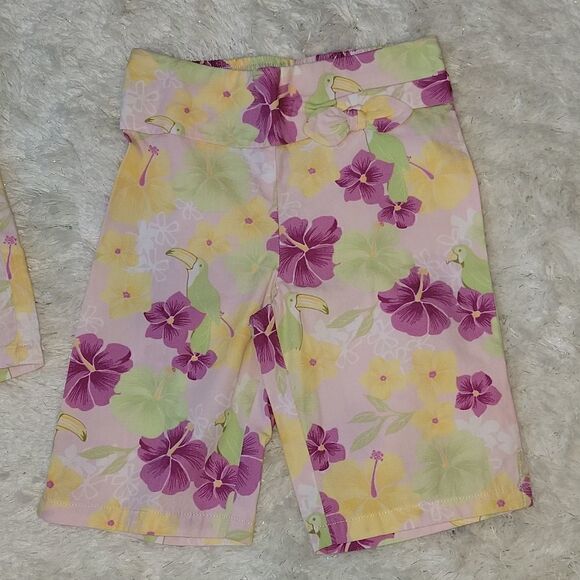 JANIE AND JACK 2-PIECE FLORAL CAPRI AND TANK TOP SET, SIZE 6-12 MONTHS - Picture 8 of 11